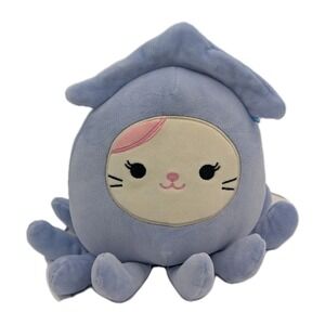 Squishmallows 8" Karina the Cat in Squid Costume Plush Stuffed Animal Kellytoy